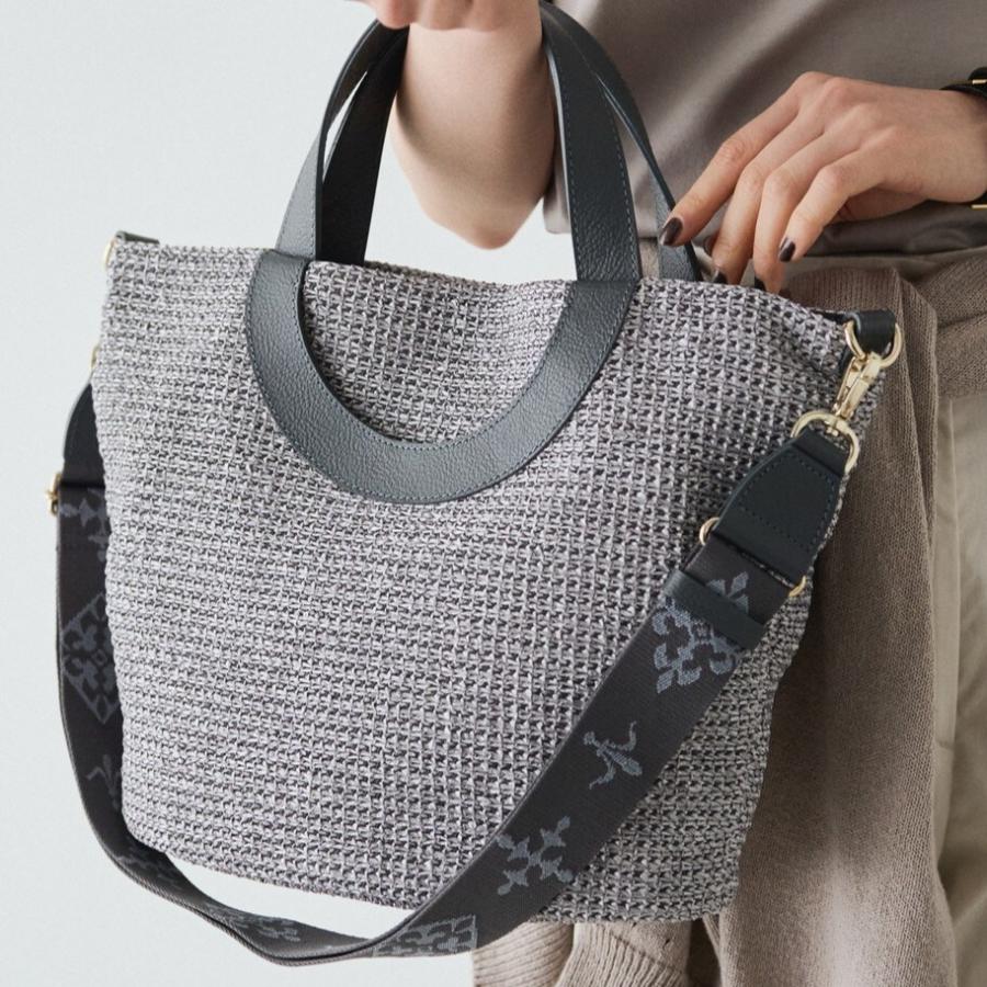 russet（ラシット） モノグラムテープ カゴ2wayトートバッグ(CE-1553