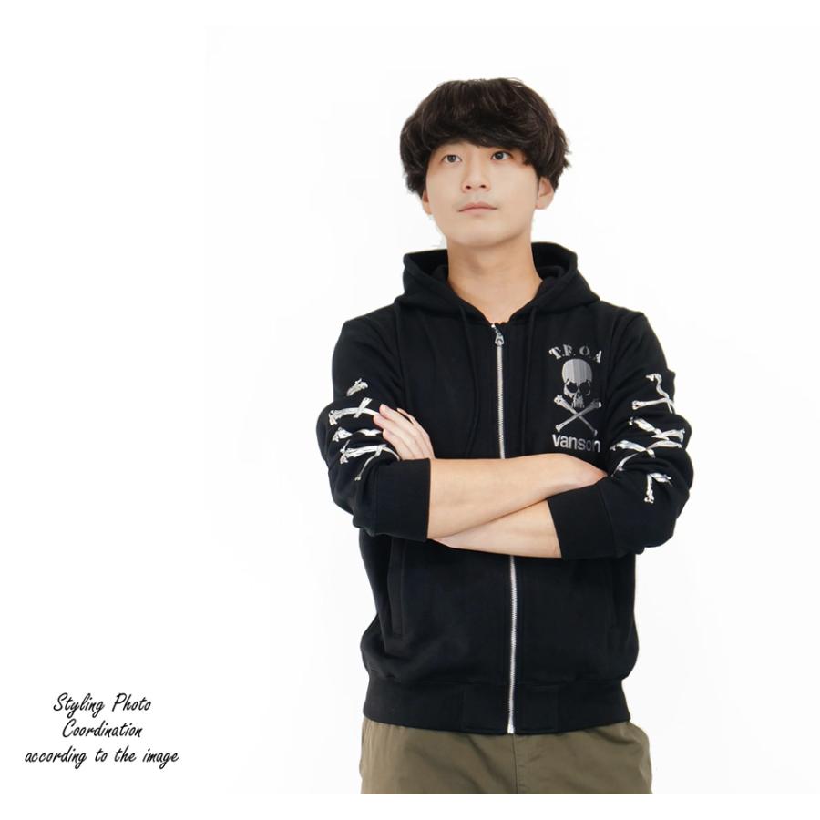 VANSON（バンソン） クローズワーストコラボ クロスボーンスカル刺繍