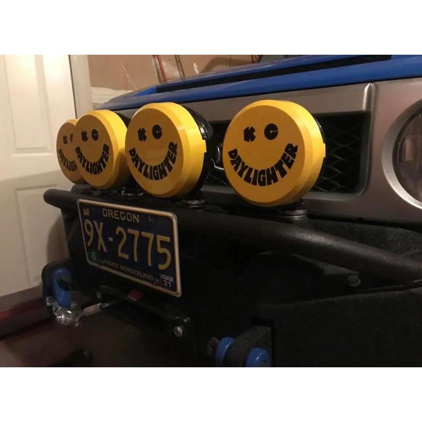 KC HiLiTES ライトカバー 強化プラスチック イエロー × ブラック 6Hard