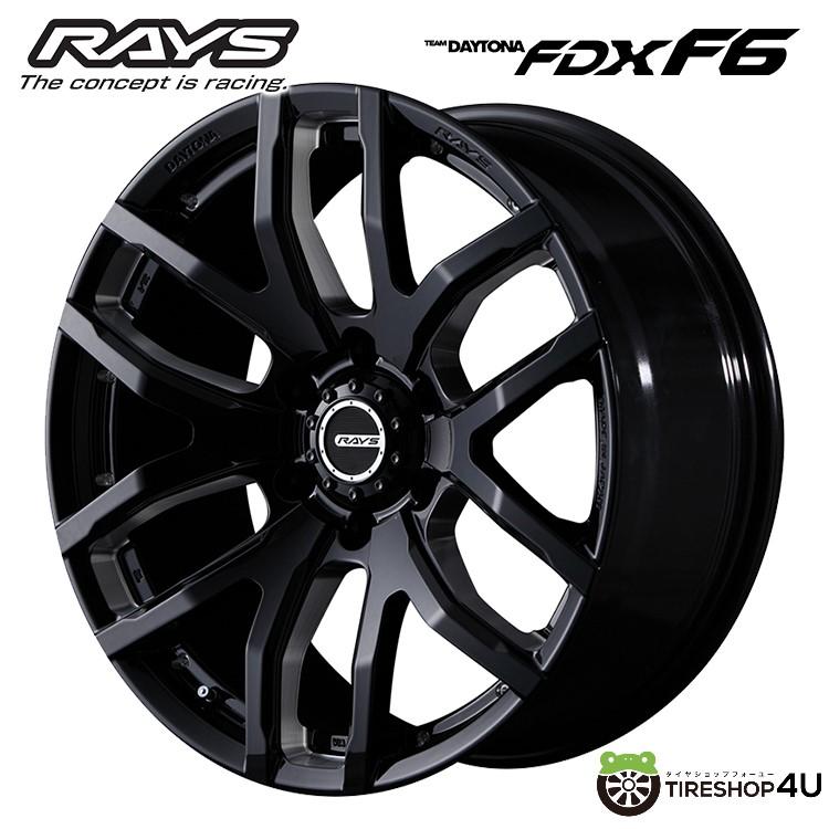 RAYS RAYS TEAM DAYTONA FDX F6 18x8.0J 6/139.7 +20 B8 ブラック