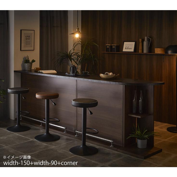 カウンターテーブル バーカウンター バーテーブル 収納 間仕切り