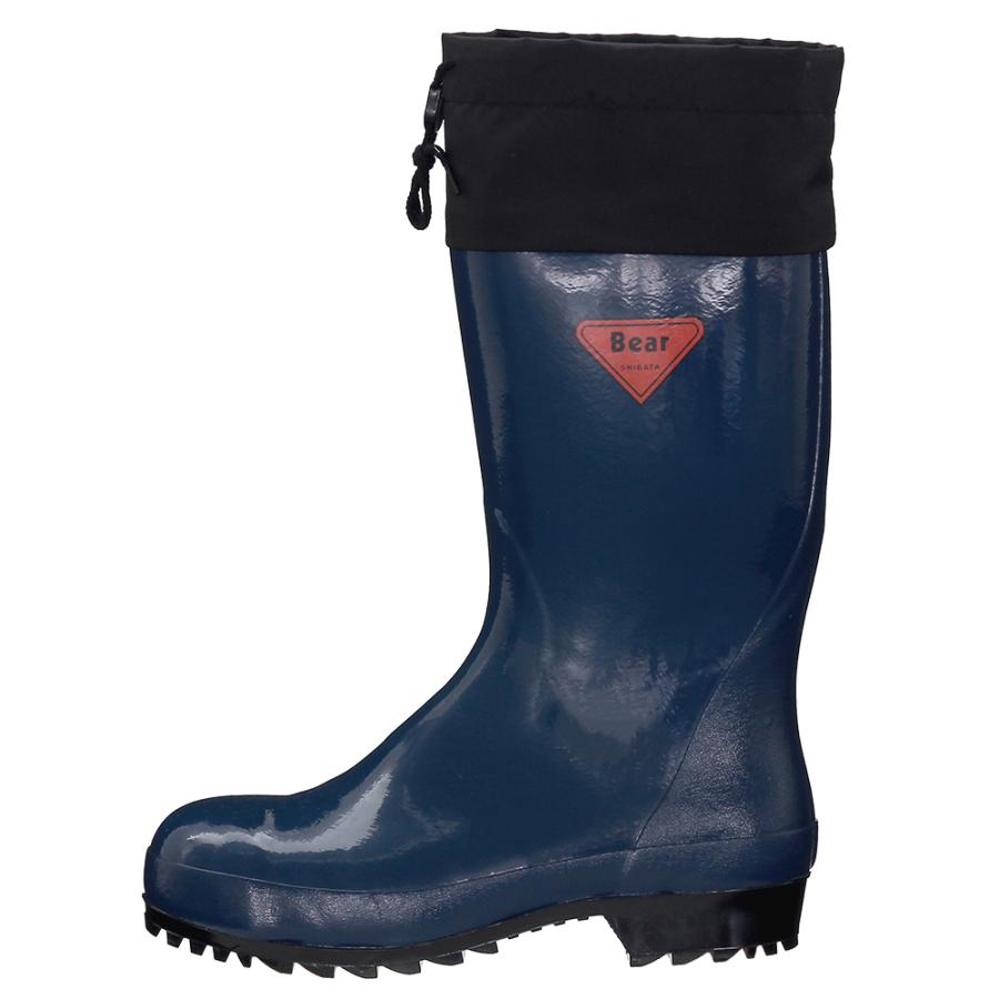 シバタ工業 SHIBATA 安全長靴 セーフティベア 500 AB061 ネイビー 先芯