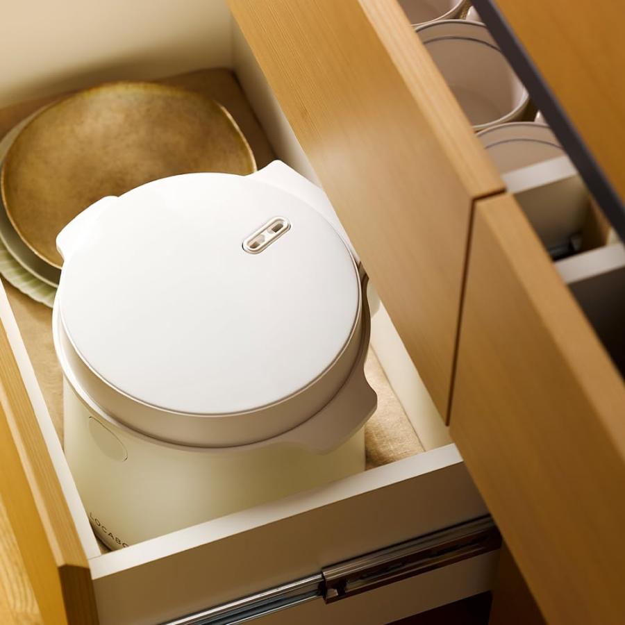 糖質カット White LOCABO ロカボ 炊飯器 JM-C20E-W ホワイト 炊き2合