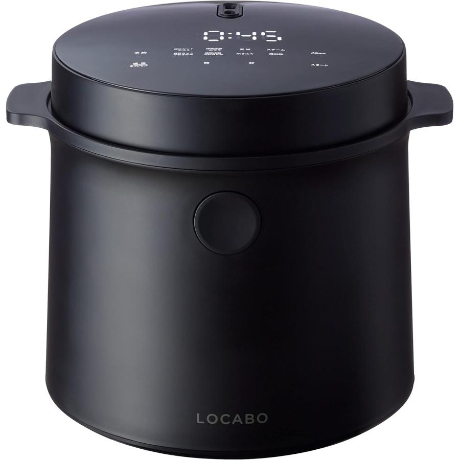 糖質カット Black LOCABO ロカボ 炊飯器 JM-C20E-B ブラック 炊き2合
