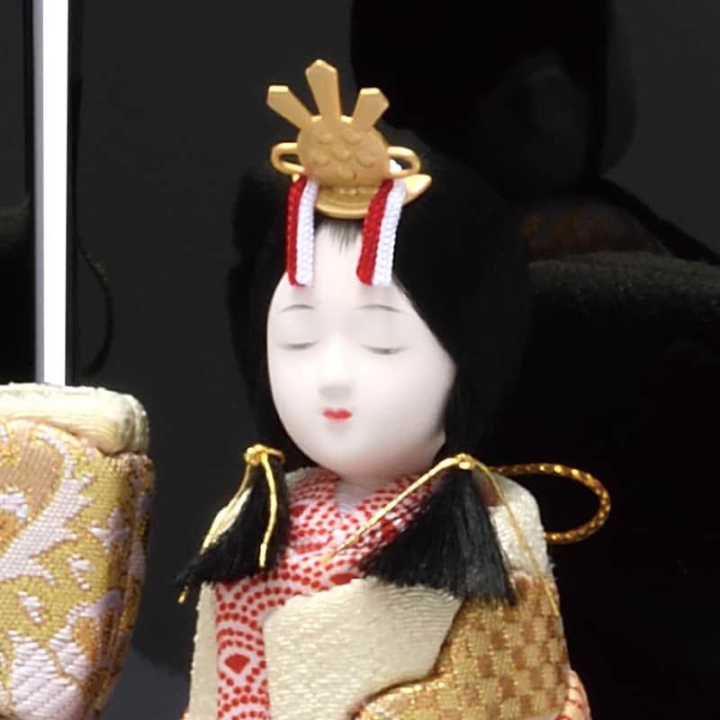 雛人形 コンパクト 一秀 ひな人形 木目込人形飾り 平飾り 親王飾り 立