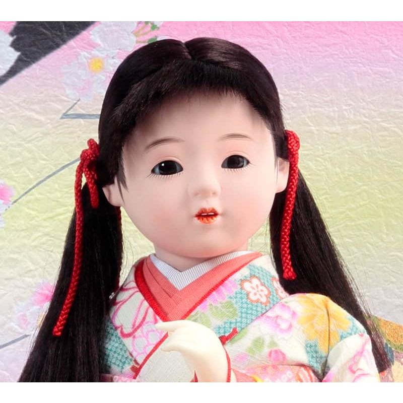 久月 雛人形 ひな人形 雛 浮世人形 ケース飾り 福印8 虹香 まり h053-k