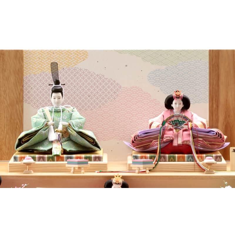 雛人形 久月 ひな人形 三段飾り 七人飾り 雛の詩 平安三賢女 歌人付