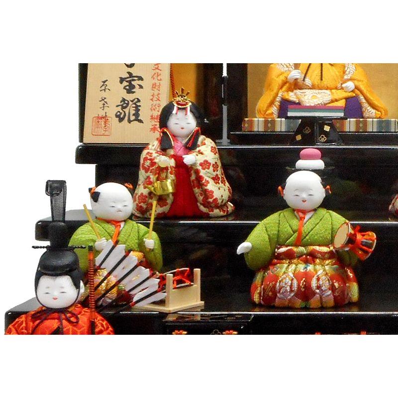 原孝洲 ひな人形 雛人形 コンパクト 木目込み 五段飾り 十五人飾り