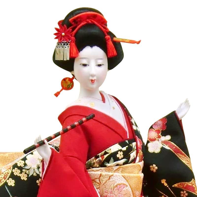 日本人形 尾山人形 人形単品 寿喜代作 初音 金彩 10号 sk-o1684 : 人形