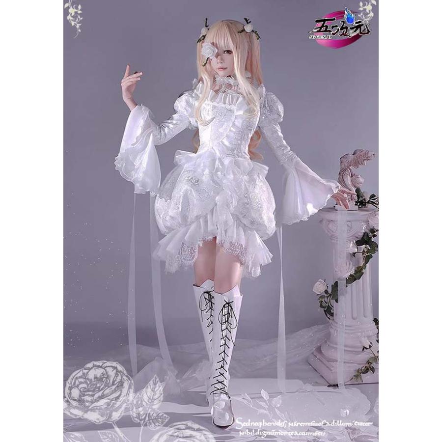 ICOS ローゼンメイデン 雪華綺晶 コスプレ 衣装 ※ウィッグ 靴 追加可能