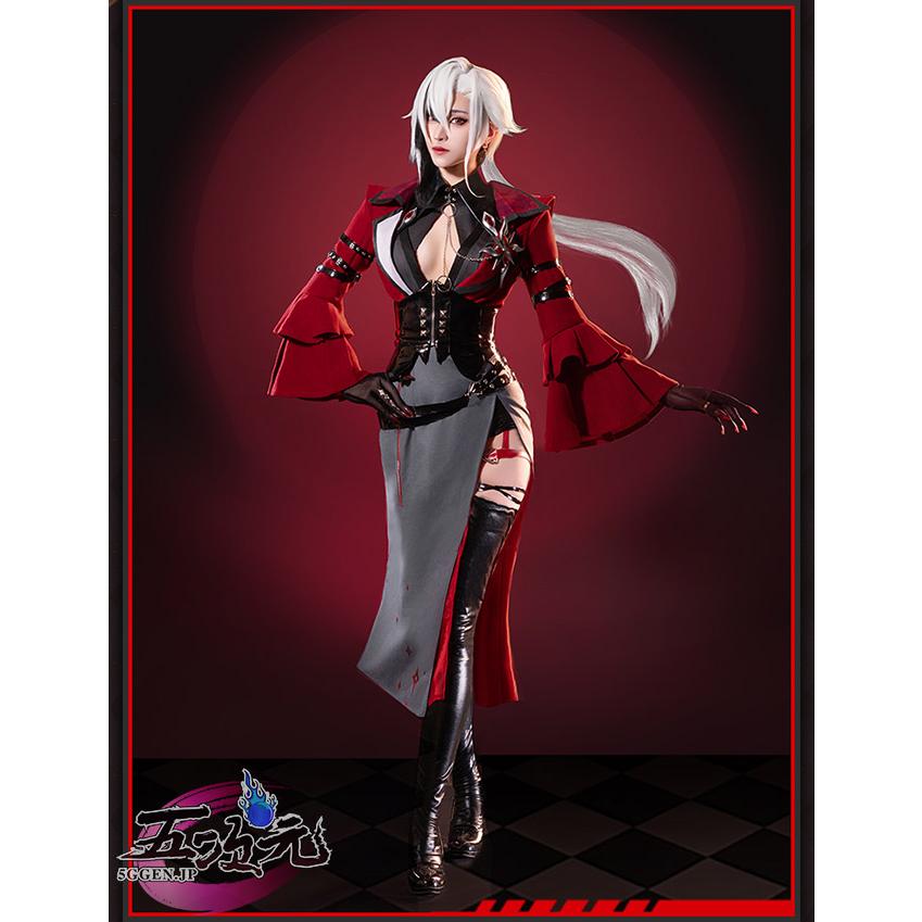 五次元 基萌 原神 コスプレ アルレッキーノ 召使 コンサート 衣装