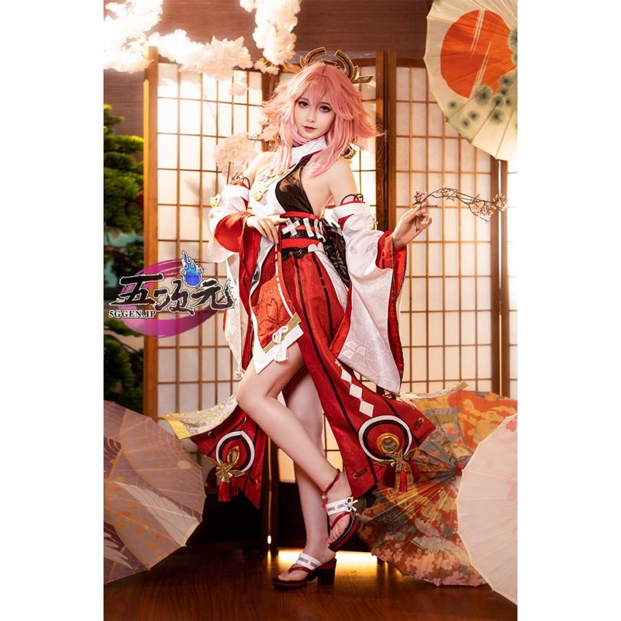 江南猫次 原神 コスプレ 八重神子 やえみこ 衣装 リニューアルVer