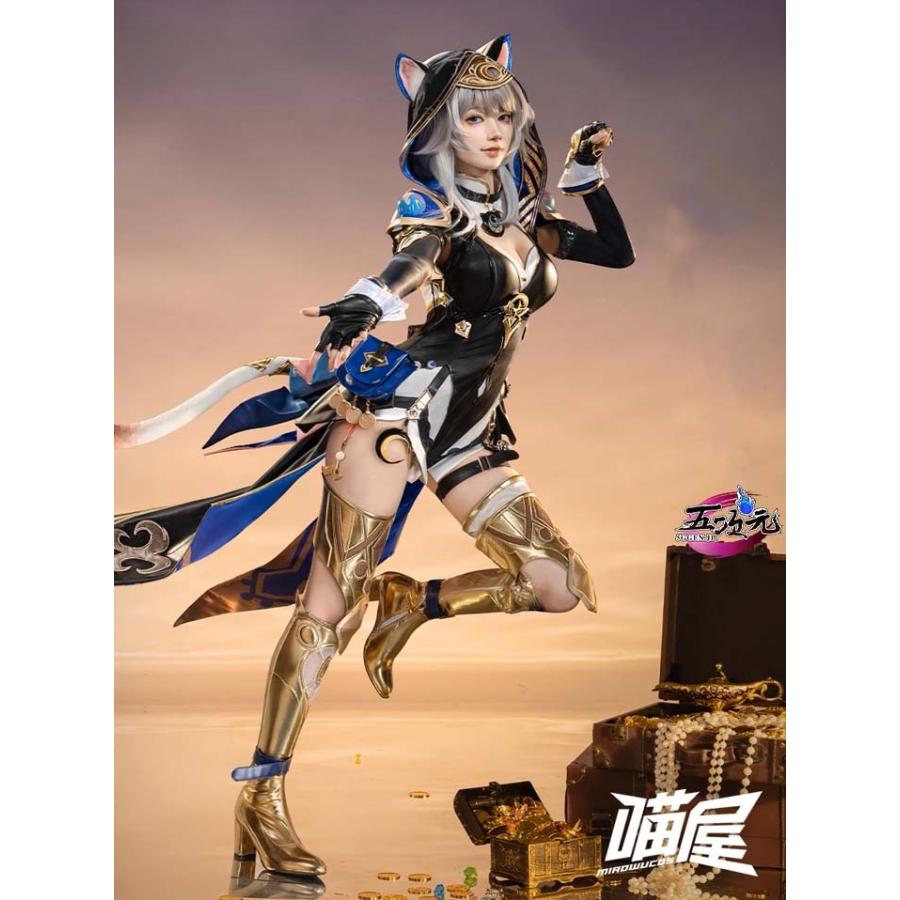 猫屋小舗 崩壊スターレイル コスプレ サフェル 衣装 ※ウィッグ 靴 武器