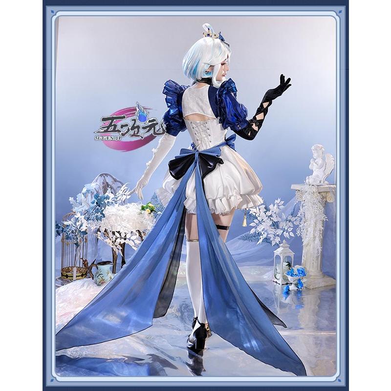 三分妄想 原神 コスプレ フリーナ 水色アリス 同人衣装 ※ウィッグ 追加