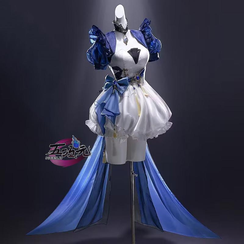 三分妄想 原神 コスプレ フリーナ 水色アリス 同人衣装 ※ウィッグ 追加