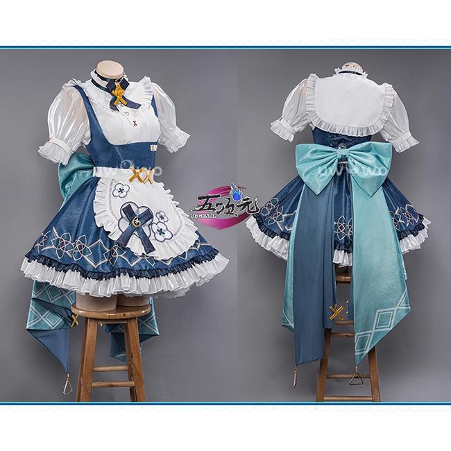 UWOWO 原神 コスプレ ファルザン メイド服 韓国カフェコラボ衣装