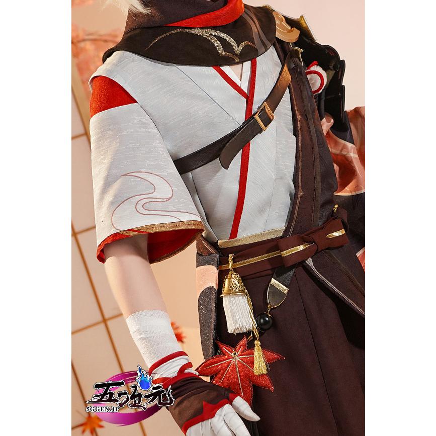 三分妄想 原神 コスプレ 楓原万葉 カズハ ※ウィッグ 靴 追加可 : 五