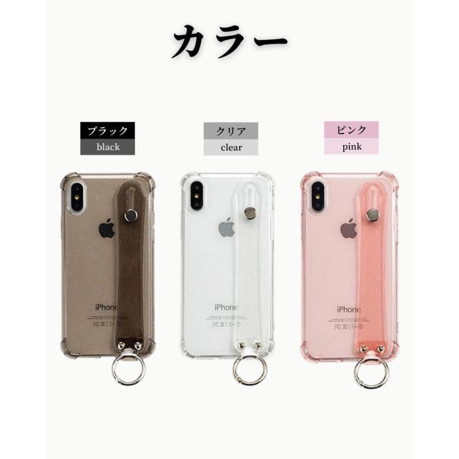 iPhone 15 シリーズ ケース ベルト付き クリアケース TPU 透明ケース