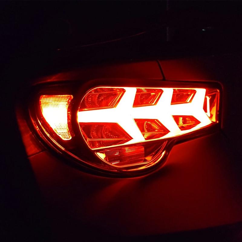 ZN6 ZC6 86 BRZ ファイバー LED テールランプ V3 ブラック 流れる