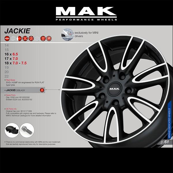 ホイール4本セット』MAK WHEELS JACKIY Matte Black 17×7.0J 4H 100 +