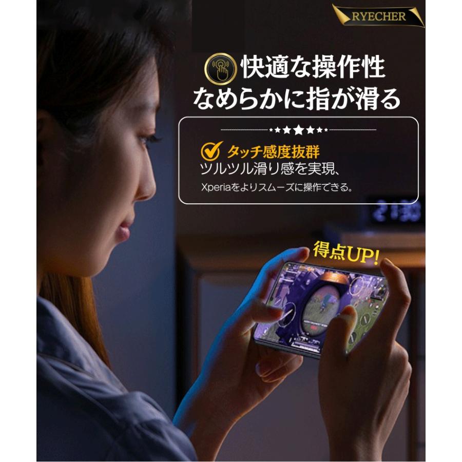 RYECHER 覗き見防止 Xperia 1 III ガラスフィルム SO-51B 保護フィルム