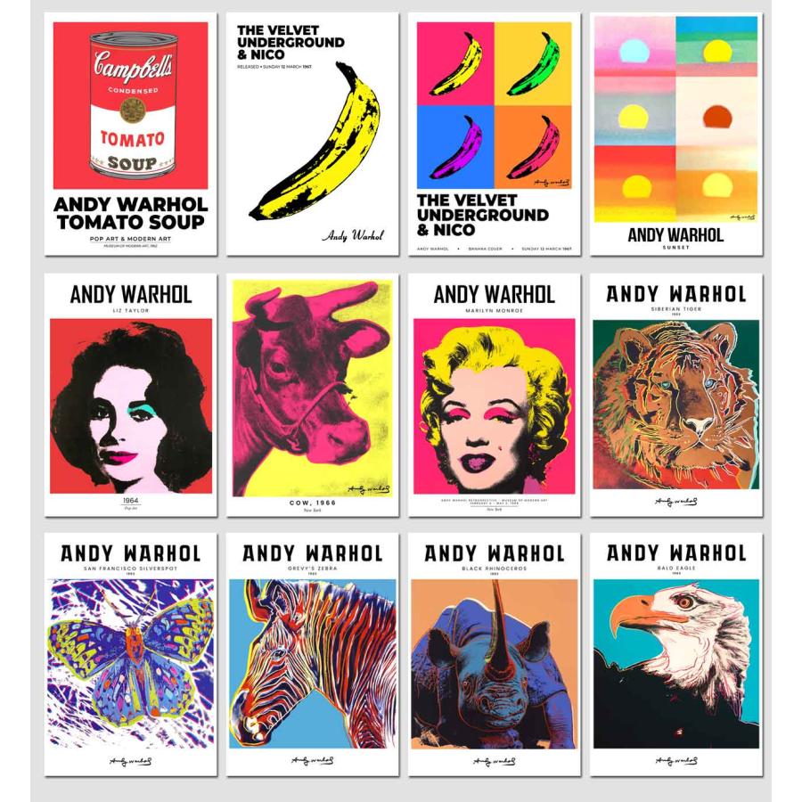 12枚セット ポストカード【 アンディ・ウォーホル / Andy Warhol