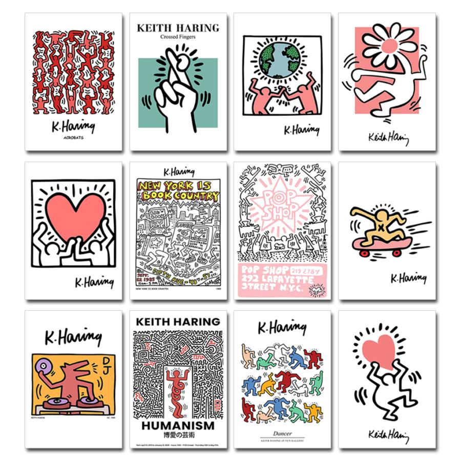 ポストカード【 キース・ヘリング / Keith Haring 】ストリートアート