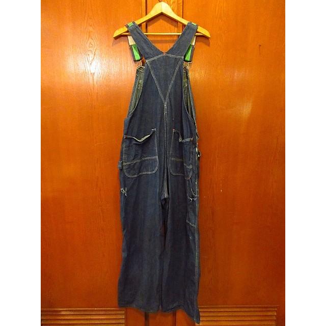 ビンテージ50's60's☆TESTデニムオーバーオールW94cm☆200126s5-m-oval