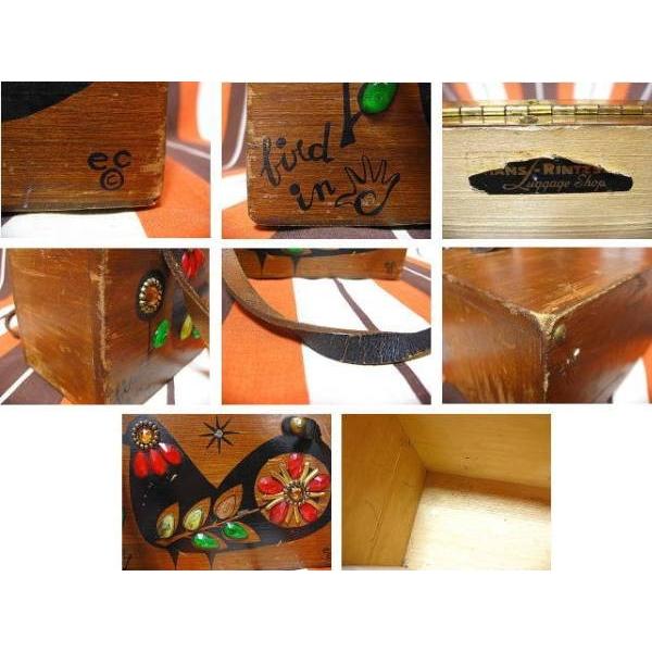 ビンテージ60's○Enid Collins木箱バッグ○200613f15-bag-hndエニッド