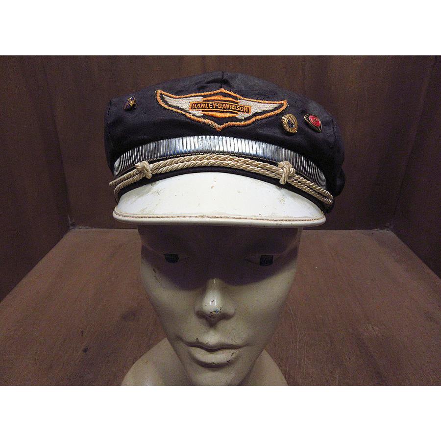 ビンテージ50's○HARLEY-DAVIDSONモーターサイクルキャップ7 1/8