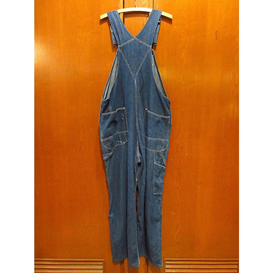 ビンテージ70's○Dickiesデニムオーバーオール実寸W104cm○231109i5-m