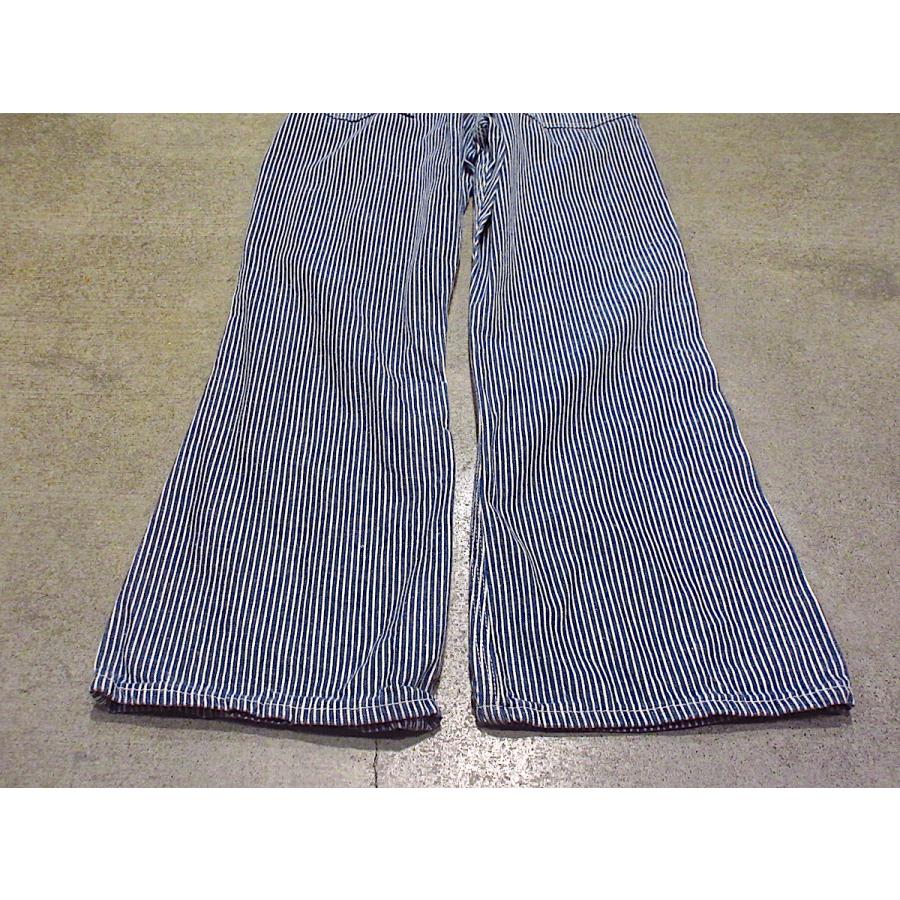 ビンテージ60's70's○OSHKOSHヒッコリーストライプオーバーオール実寸