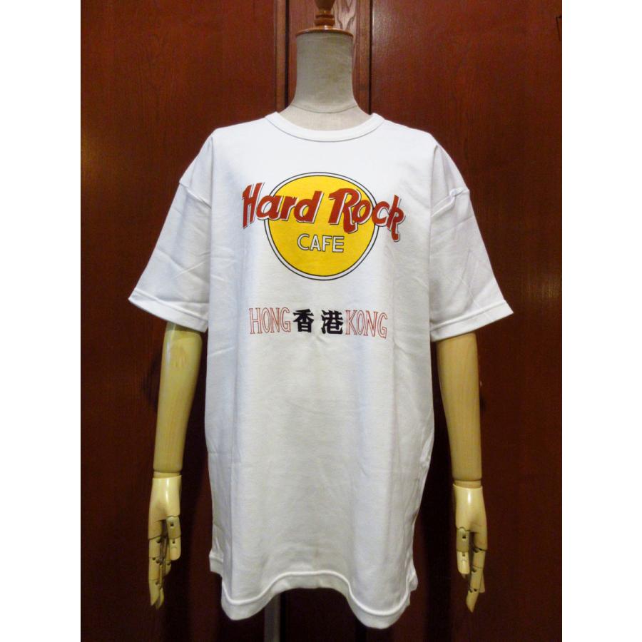 ビンテージ80's90's○DEADSTOCK Hard Rock CAFE HONG KONG ロゴTシャツ