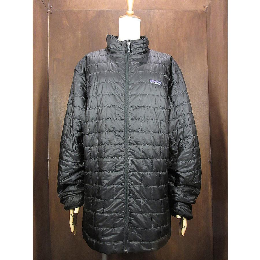 Patagoniaナノパフジャケット黒size XL○241016i3-m-jk-dwn企業ロゴ