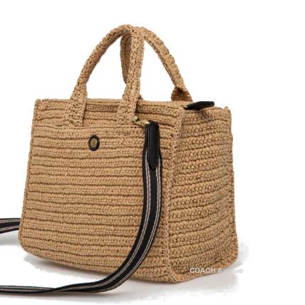 COACH（コーチ） かごバッグ COACH CAM62 ストロー カーゴ トート