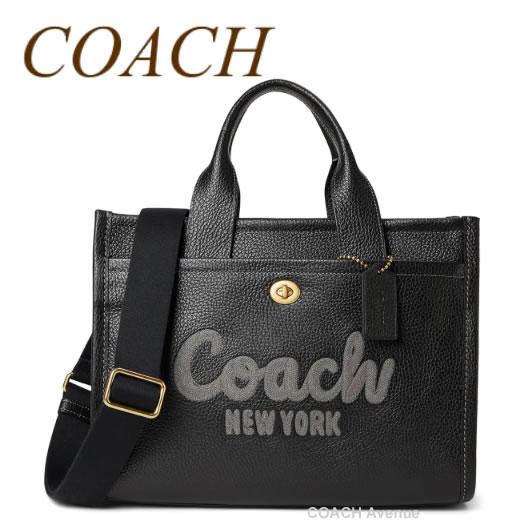COACH（コーチ） COACH CAM75 カーゴ トート レザー ブラック 黒