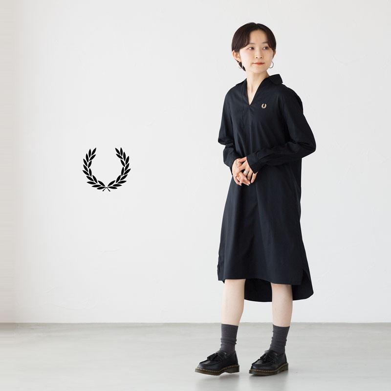 FRED PERRY（フレッドペリー） オープン カラー シャツ ドレス D8163