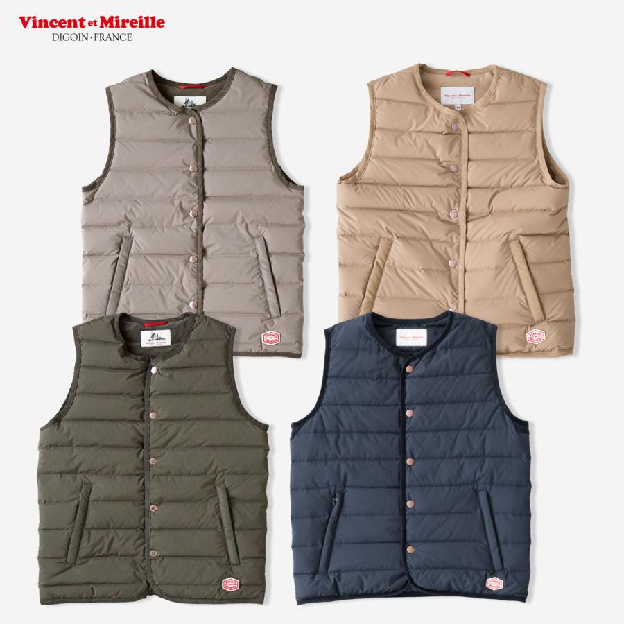 ヴァンソンエミレイユ ステッチレス ダウン ベスト VM232SD26040