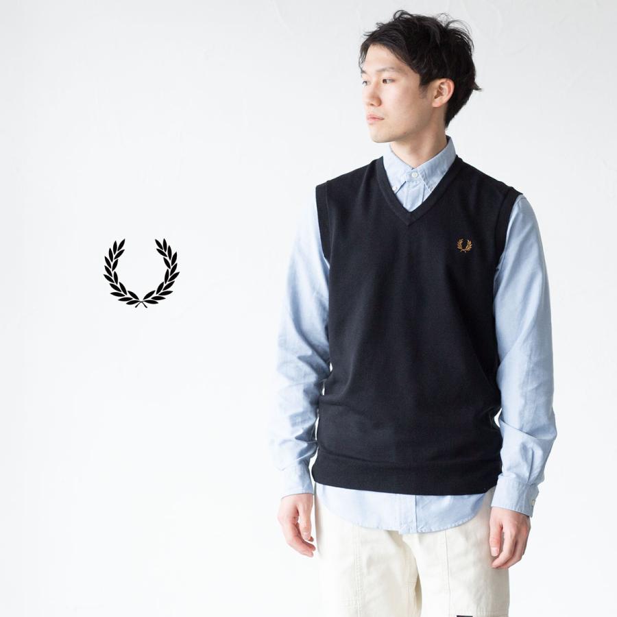 FRED PERRY（フレッドペリー） ニット ベスト クラシック Vネック