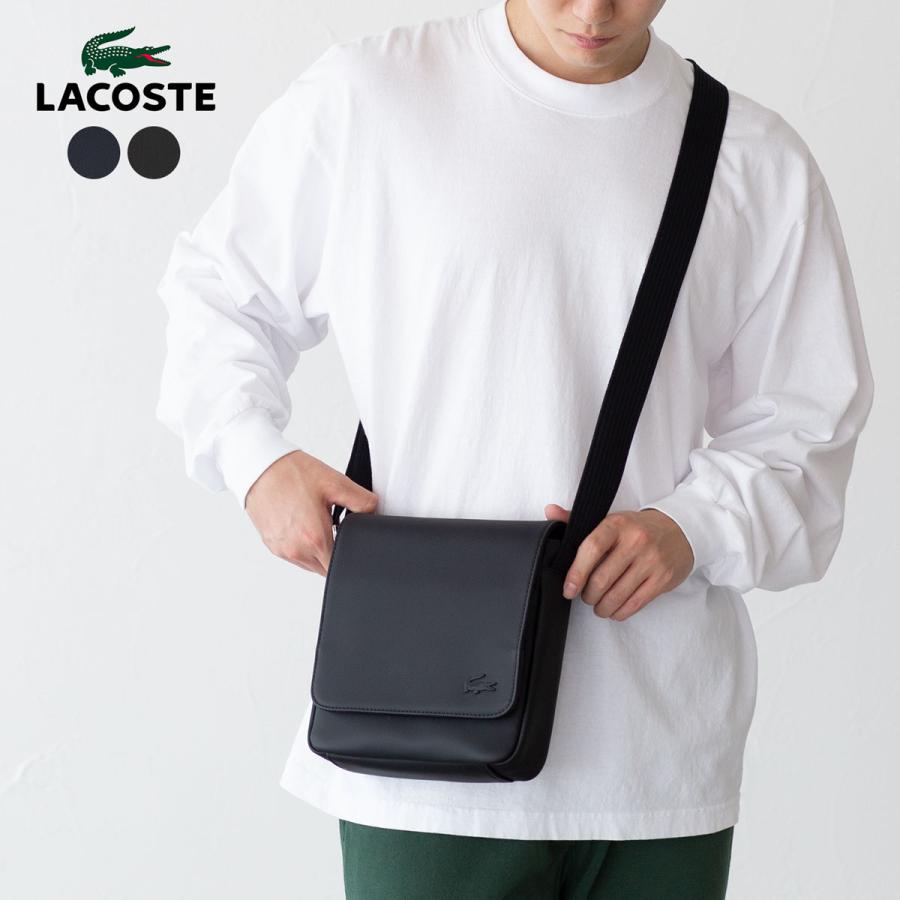 LACOSTE（ラコステ） メンズ クラシック スリムフラップ サッチェル