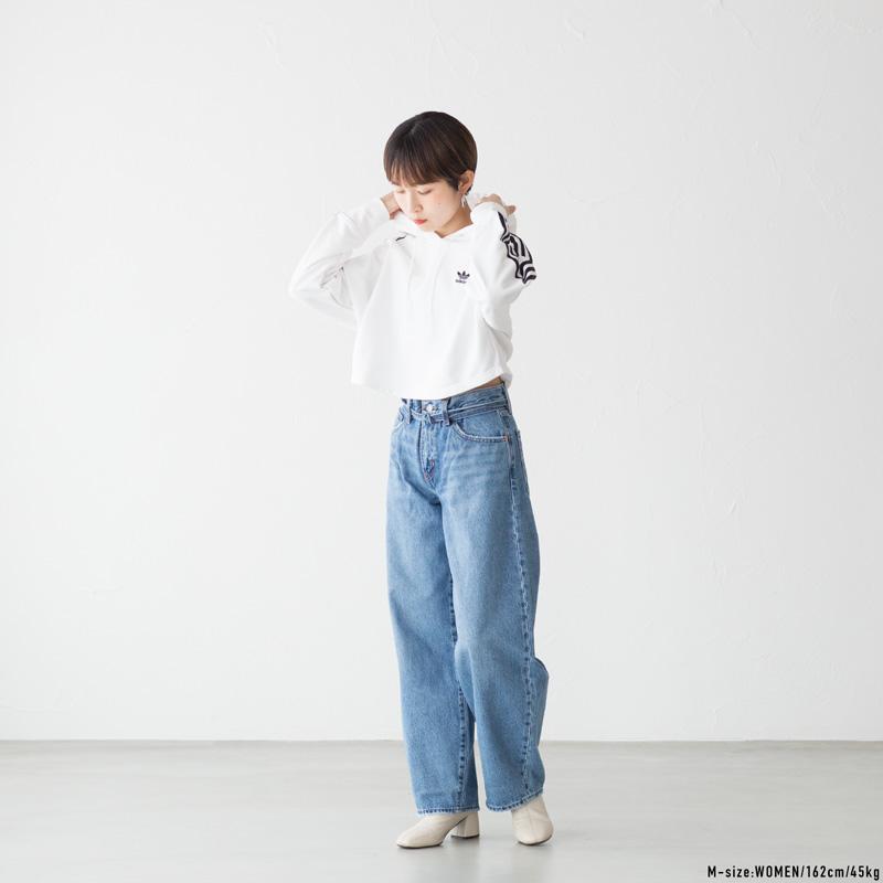 10%OFF アディダスオリジナルス レディース クロップド パーカー FZG48