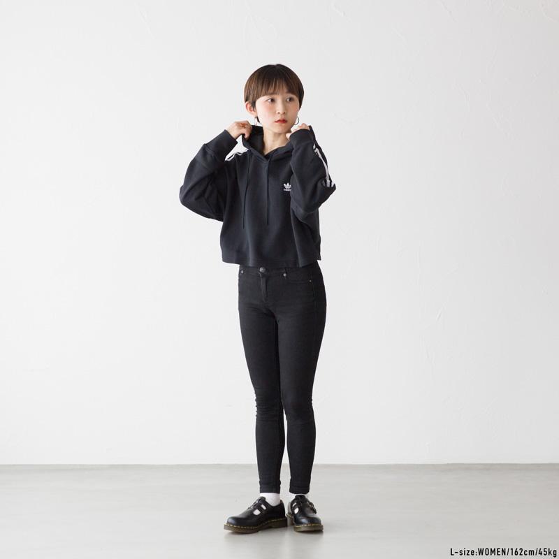 10%OFF アディダスオリジナルス レディース クロップド パーカー FZG48