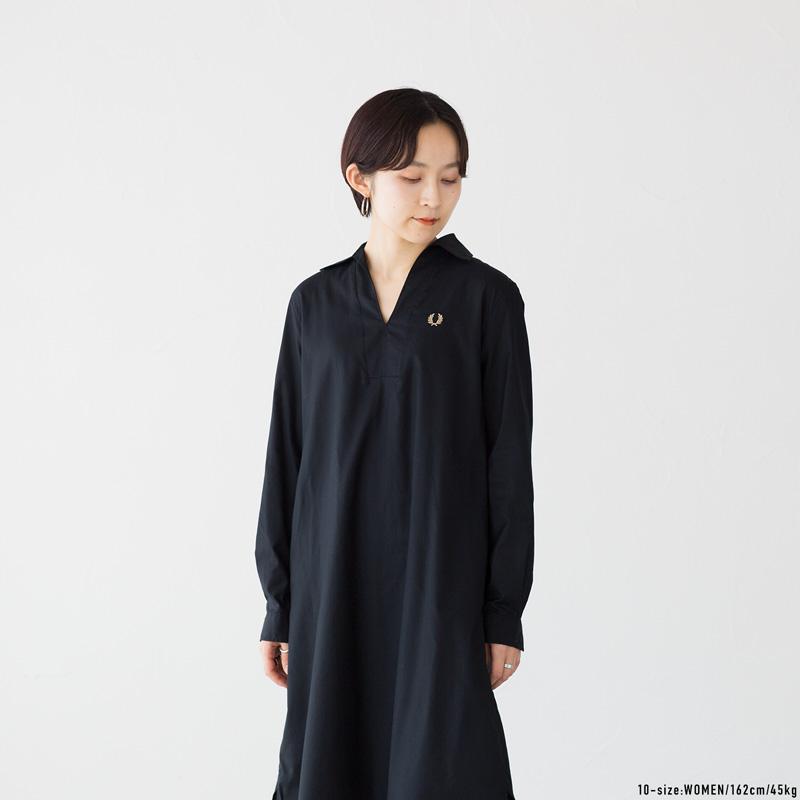 FRED PERRY（フレッドペリー） オープン カラー シャツ ドレス D8163