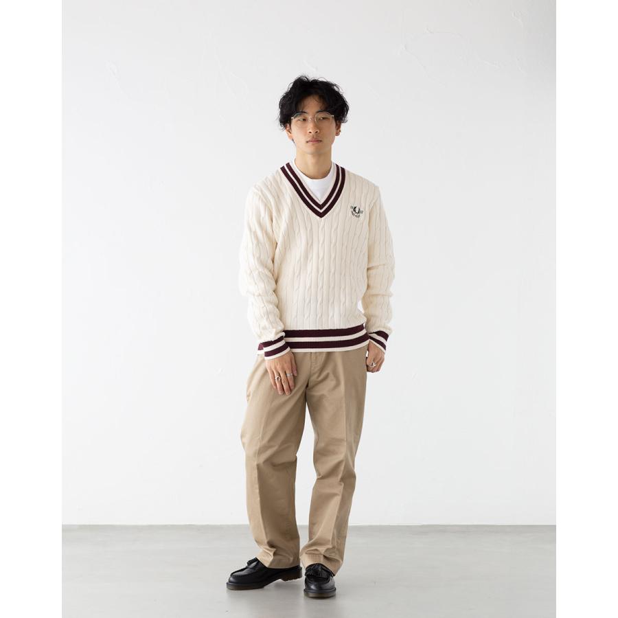 FRED PERRY（フレッドペリー） ケーブル ニット テニス ジャンパー