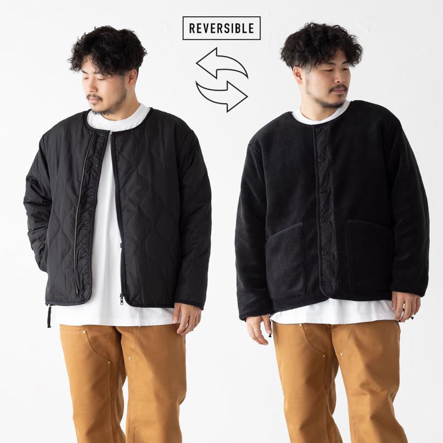 TAION（タイオン） ミリタリー リバーシブル クルーネック ダウン