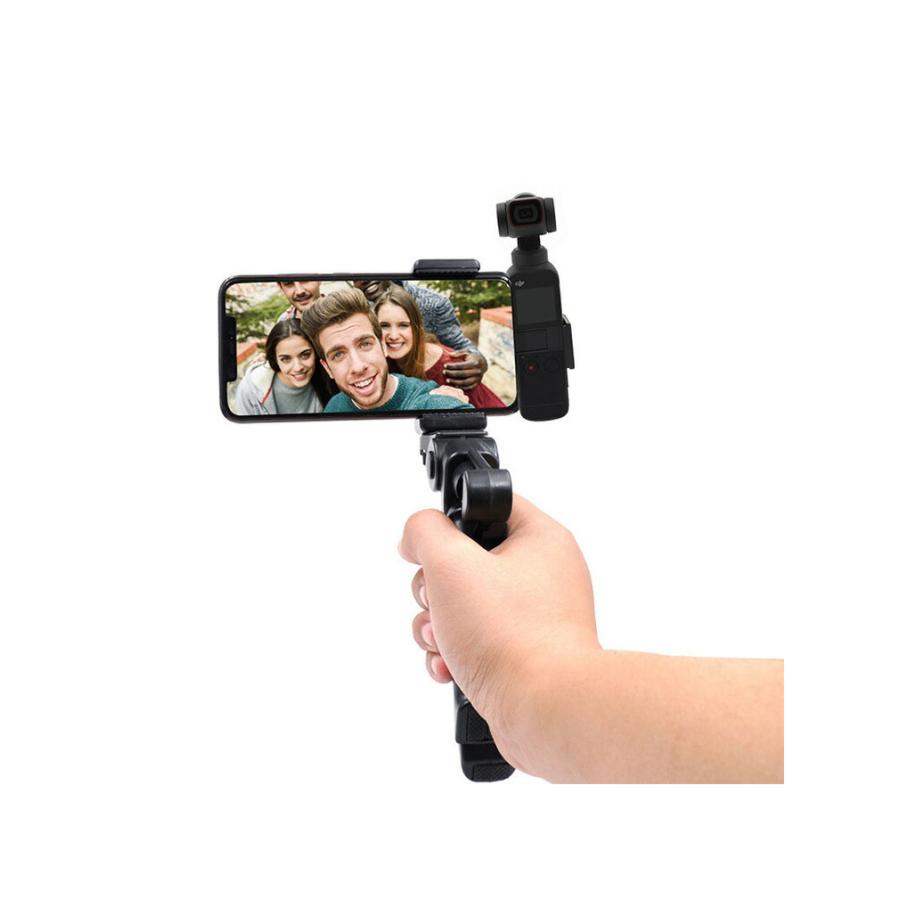 DJI オスモ ポケット2/3用 ホルダーマウント 拡張ホルダー 三脚付き