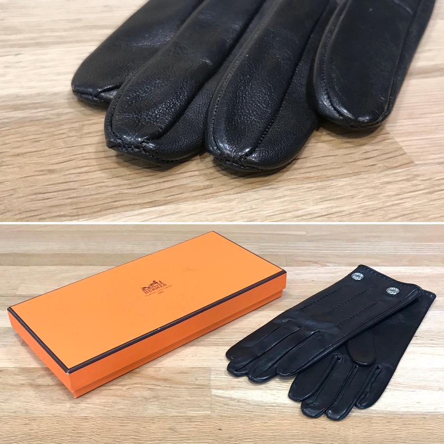 HERMES（エルメス） 【超美品】エルメス セリエ レザーグローブ 手袋