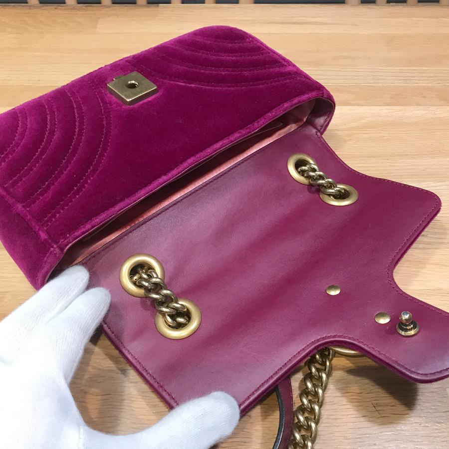 GUCCI（グッチ） 【良品】グッチ GGマーモント キルティング チェーン