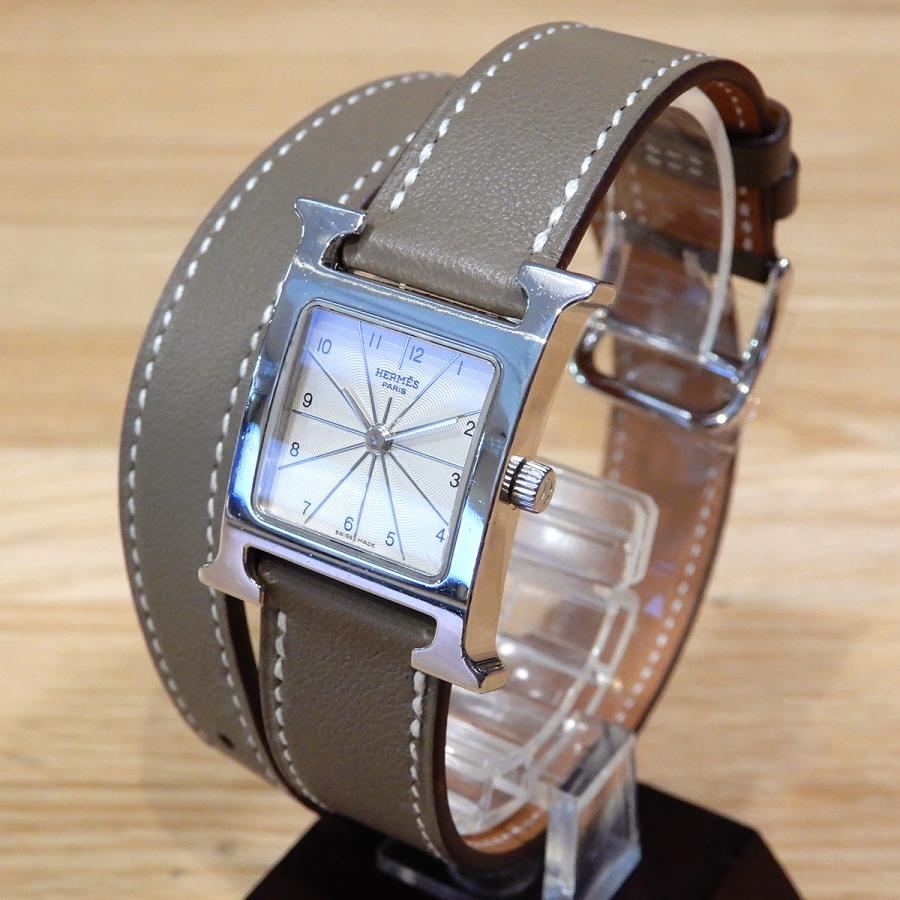HERMES（エルメス） 【超美品】エルメス Hウォッチ PM ドゥブル