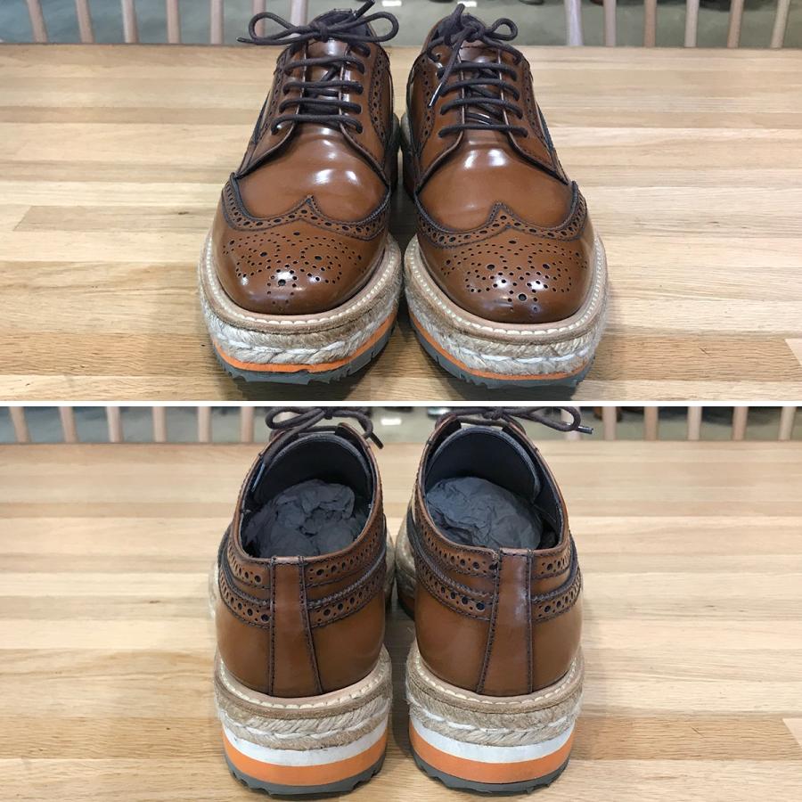 PRADA（プラダ） 【超美品】 ウイングチップ エスパドリーユ ドレス